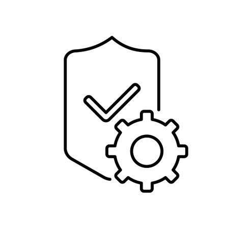 Warranty of service icon isolated on white background. Guaranty and protection vector icon.のイラスト素材