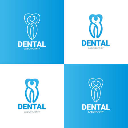 Dental laboratory  isolated on white background.のイラスト素材
