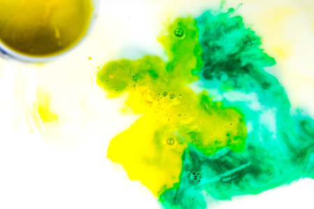 Mixture of watercolor paintsの写真素材