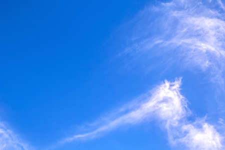 Abstract blue sky and white cloud. Suitable for surface background.の写真素材