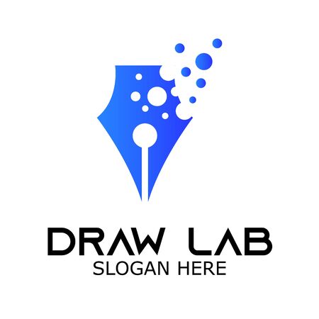 drawing lab vector logoのイラスト素材