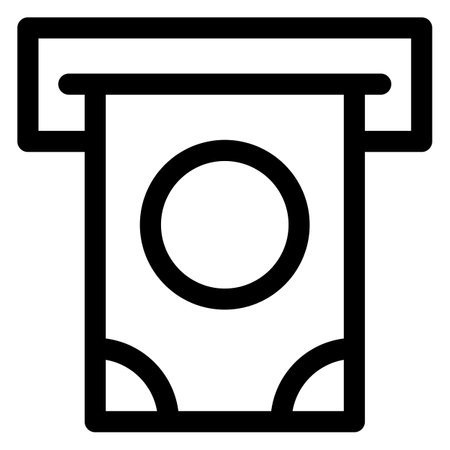 money line icon isolated on white backgroundのイラスト素材