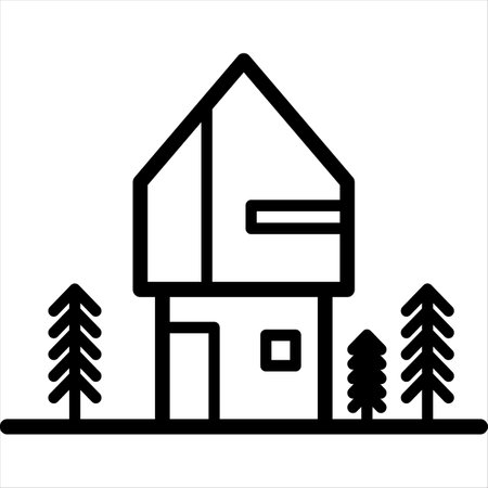 home line icon vector illustration isolated on white backgroundのイラスト素材