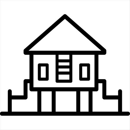 home line icon vector illustration isolated on white backgroundのイラスト素材