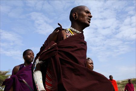 The Maasai (also Masai) are a Nilotic ethnic group of semi-nomadic people located in Kenya and northern Tanzania.On March, 2009. Tanzania.のeditorial素材
