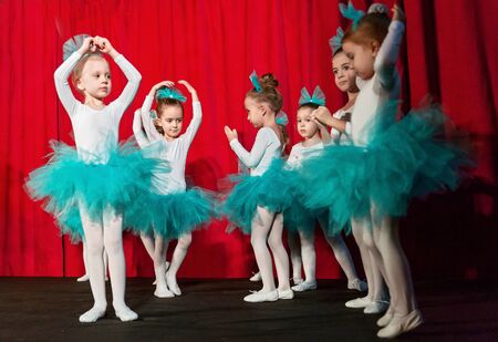 Saint Petersburg, Russia - December 16, 2018: Performance of a children's private ballet school. Saint Petersburg. Russiaのeditorial素材