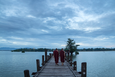 U-bein Bridgeの写真素材