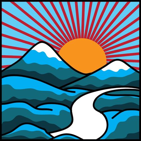 mountainのイラスト素材