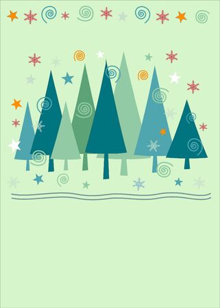 Christmas tree background のイラスト素材