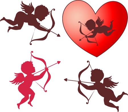 Cupid collection for Valentines dayのイラスト素材