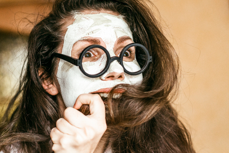 girl tearing their hair outの写真素材