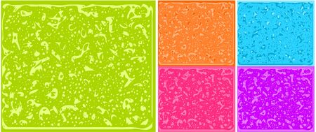 Five colored background patternsのイラスト素材