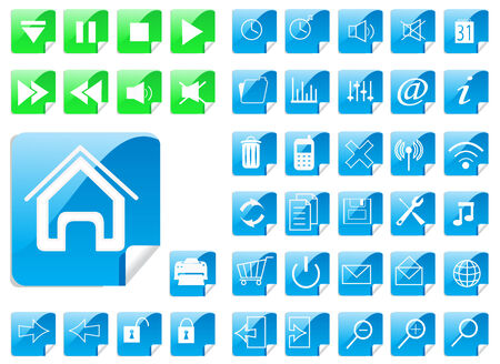 Icon Set for Web Applications - Vector のイラスト素材