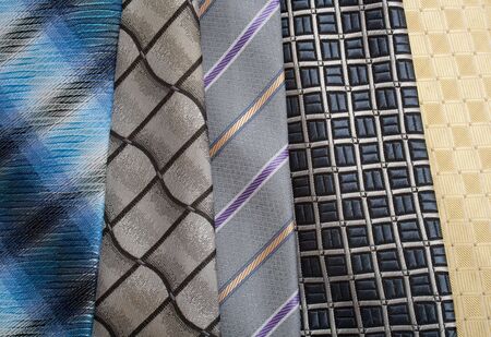 Selection of ties. Backgroundの写真素材