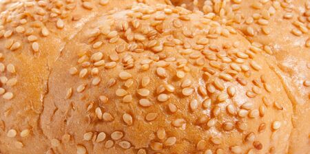 bread with sesame to serve as background