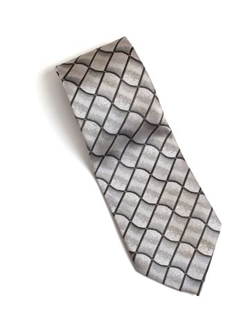 tie with stripes isolated on whiteの写真素材