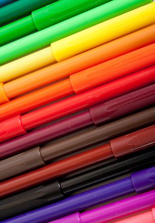 many colorful felts.background. closeupの写真素材