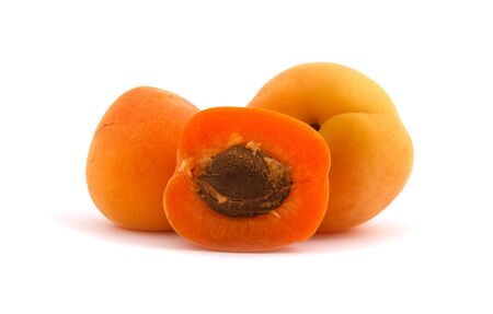 Apricot isolated on white
