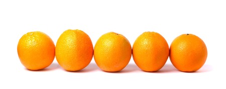 orange isolated on white background