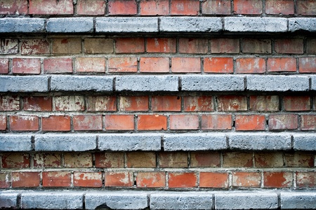 red brickwall to serve as backgroundの写真素材