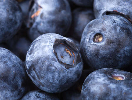 many fresh blueberries. food backgroundの写真素材