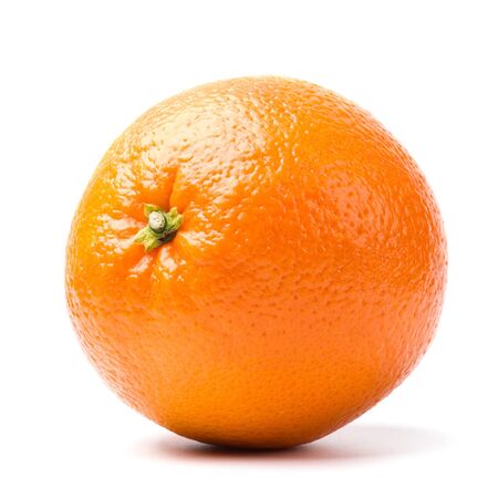 perfect orange isolated on white backgroundの写真素材