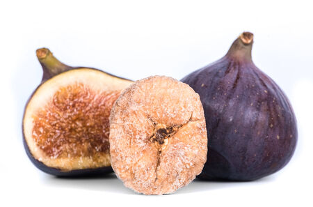 figs on whiteの写真素材