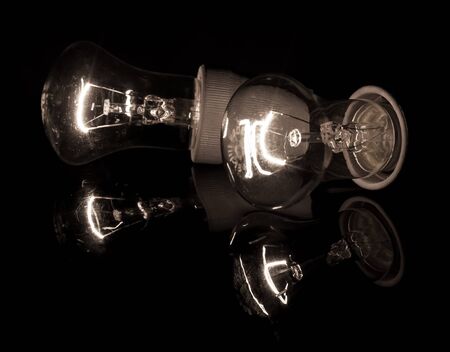 lamps on dark
