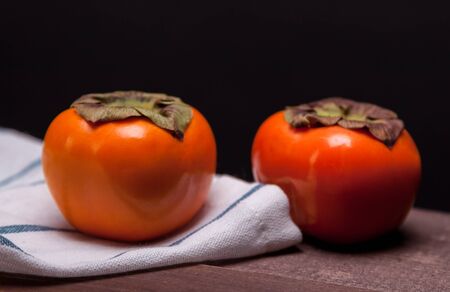 two persimmonsの写真素材