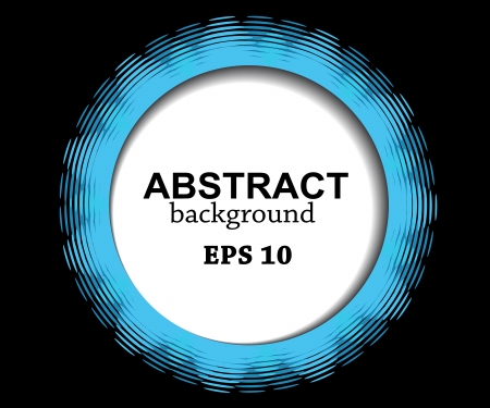 abstract blue circle on a black backgroundのイラスト素材