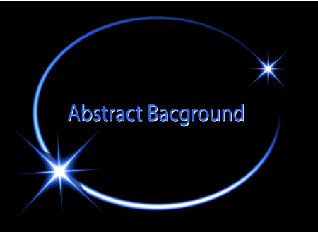neon background in the form of an oval with twinkling starsのイラスト素材