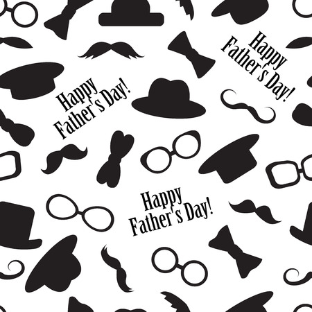 Seamless black-and-white pattern to the father's dayのイラスト素材