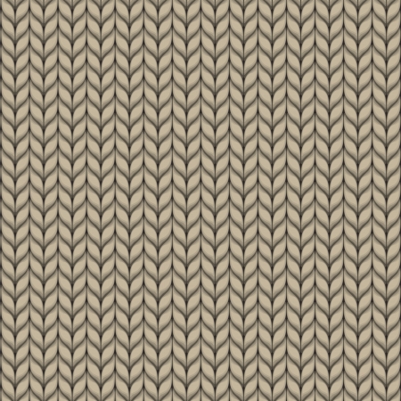 Seamless knitted beige patternのイラスト素材