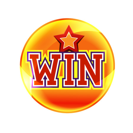 Win buttonのイラスト素材
