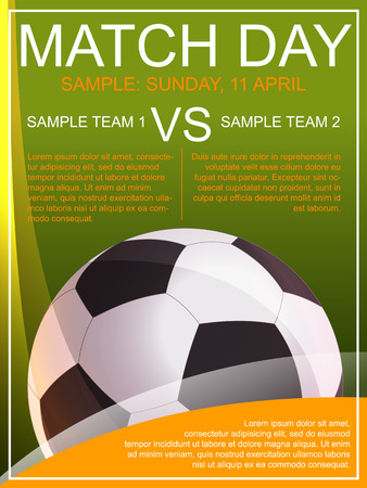 Match Day Posterのイラスト素材