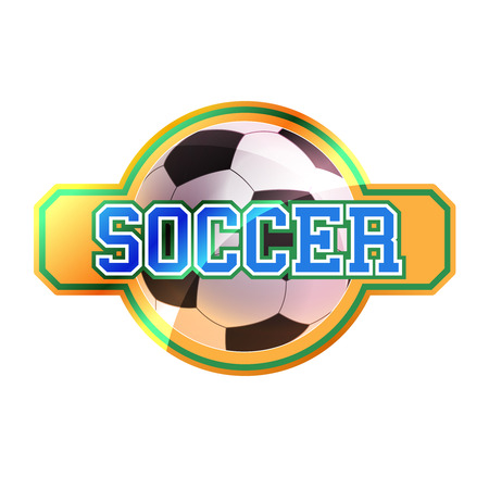 Soccer sign with ballのイラスト素材