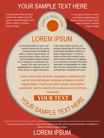 Flat Design Flyer Templateのイラスト素材