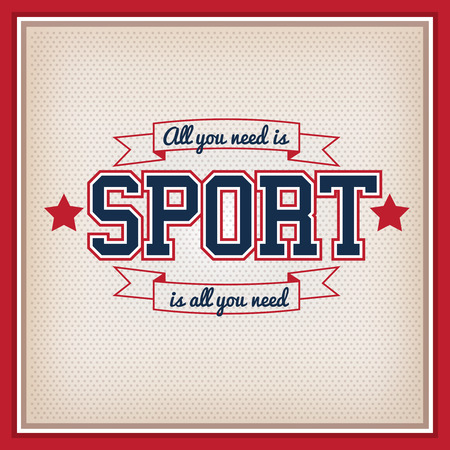 Retro Sport Badge. Collection Varsity Styleのイラスト素材