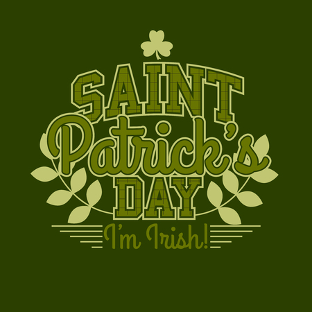 Saint Patrick's Day. Retro Style Print Designのイラスト素材