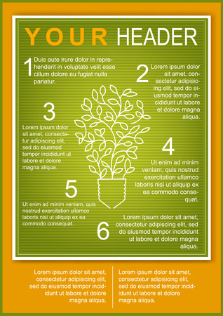 Concept Bright Eco Editable Templateのイラスト素材