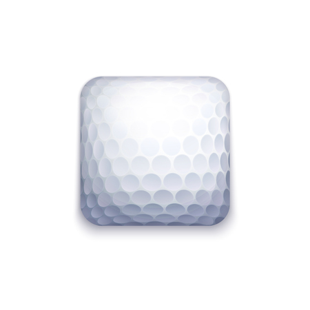 Vector Golf Ball Icon For Applications, Ui, GUI and Game Interfacesのイラスト素材