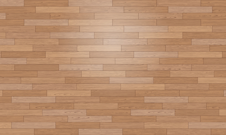 Natural Photo Realistic Wooden Floor Vector Background. Shipdeck Parquet Textureのイラスト素材