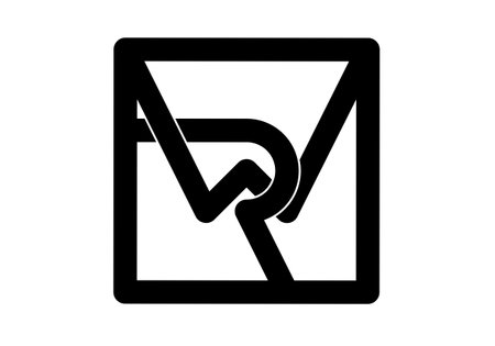 rw wr r w initial letter logo isolated on white backgroundのイラスト素材