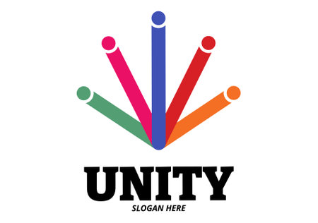 unity peope logo for businessのイラスト素材