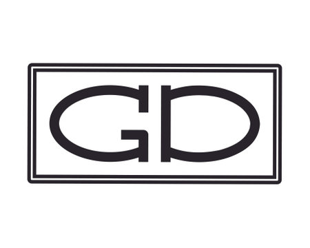gd dg g d initial letter logoのイラスト素材