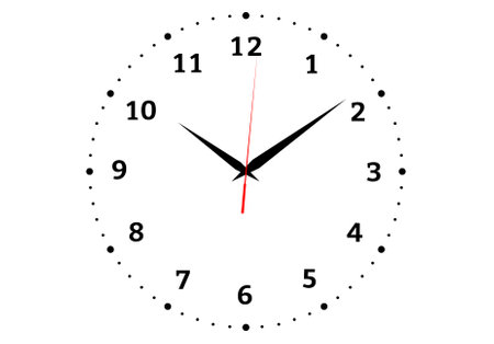 clock icon isolated on white backgroundのイラスト素材