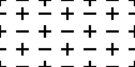 plus minus seamless patternのイラスト素材