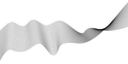 abstract wave line effectのイラスト素材