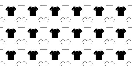 t shirt seamless patternのイラスト素材