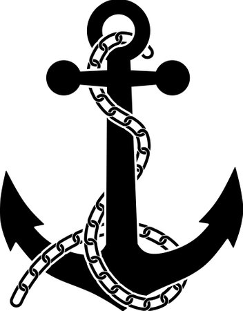 anchor chain nautical icon